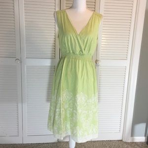 Natural Reflections Soft Lime Green Sundress L